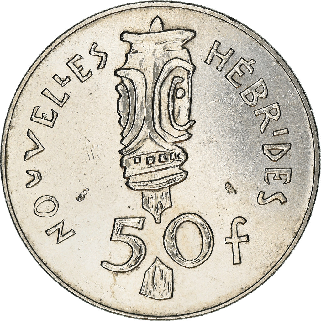 Monnaie, New Hebrides, 50 Francs, 1972, Paris, SUP, Nickel, KM:7