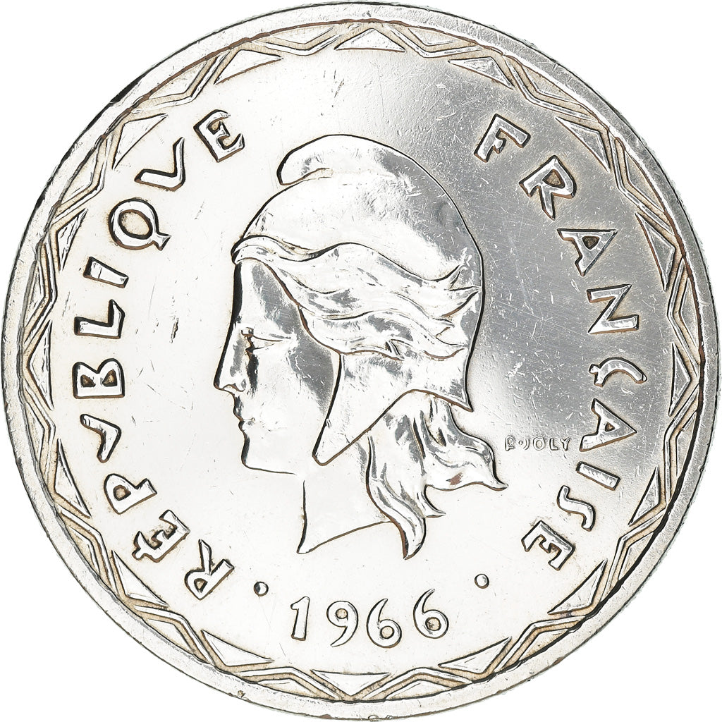 Coin, New Hebrides, 100 Francs, 1966, Paris, AU(55-58), Silver, KM:1