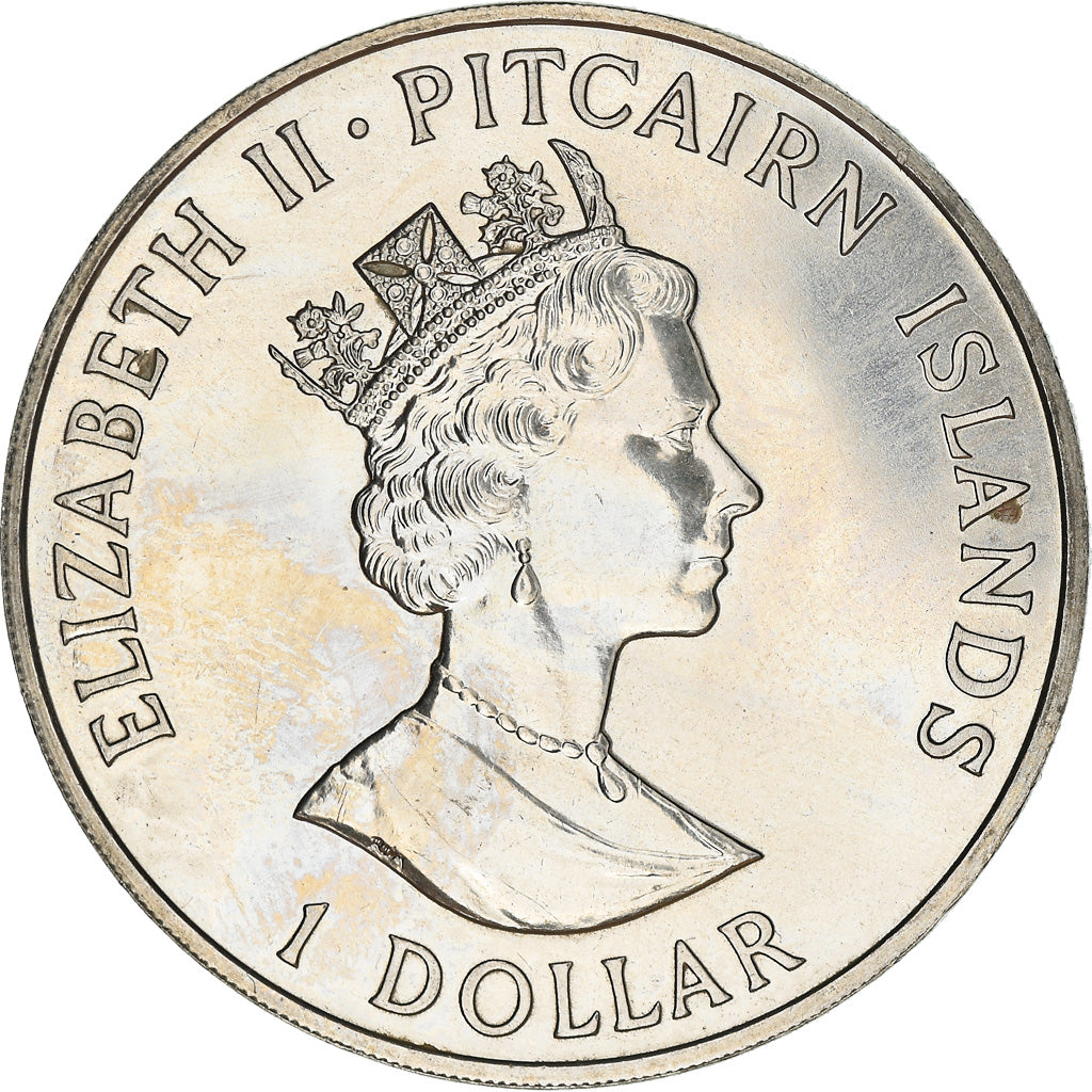 Moneta, Pitcairn, Elizabeth II, Dollar, 1989, British Royal Mint, SPL