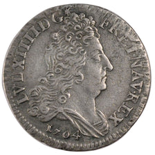 FRANCE, 10 Sols aux insignes, 10 Sols-1/8 Ecu, 1704, Paris, KM #349.1,...