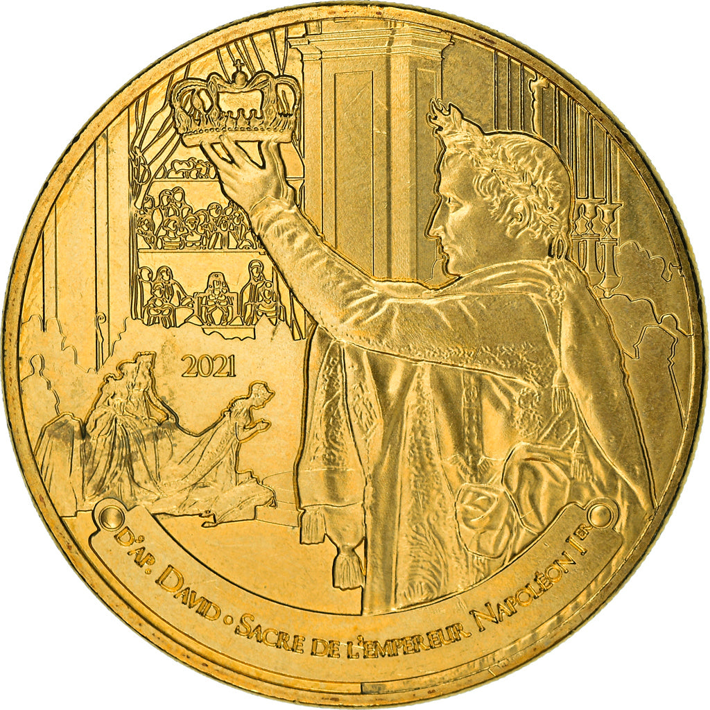France, 1/4 Euro, LE SACRE DE NAPOLÉON, History, 2021, MS(63), Cupro-nickel