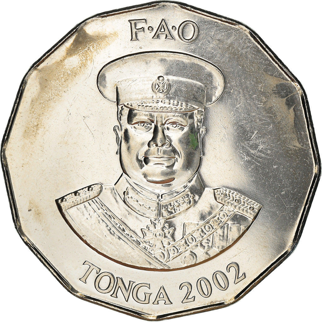 Coin, Tonga, Taufa'ahau Tupou IV, 50 Seniti, 2002, British Royal Mint, Proof