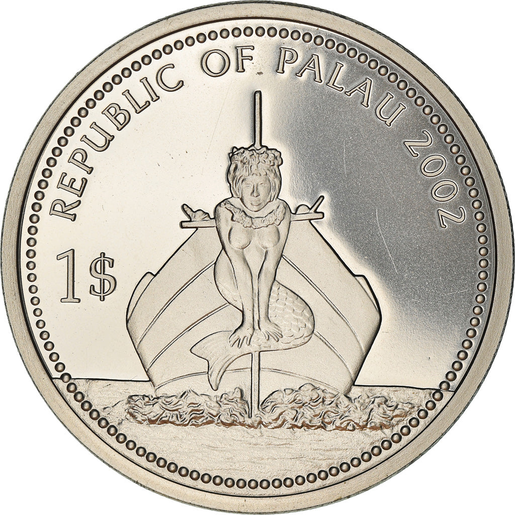 Moneda, Palaos, Dollar, 2002, Liechtenstein, FDC, Cobre - níquel, KM:57