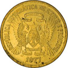 Coin, Saint Thomas and Prince, 50 Centimos, 1977, MS(63), Brass, KM:25
