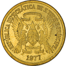 Coin, Saint Thomas and Prince, Dobra, 1977, MS(63), Brass, KM:26
