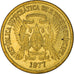 Coin, Saint Thomas and Prince, Dobra, 1977, MS(63), Brass, KM:26