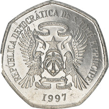 Coin, Saint Thomas and Prince, 500 Dobras, 1997, MS(63), Chrome-Steel, KM:89