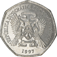 Coin, Saint Thomas and Prince, 1000 Dobras, 1997, MS(63), Chrome-Steel, KM:90