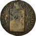 Coin, France, 1 Sol, ND(1794) - An II, Limoges, Sol à la balance, F(12-15)
