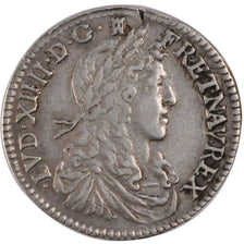 FRANCE, 1/12 Écu au buste juvénile, 1/12 ECU, 10 Sols, 1662, Limoges, KM #199.5,