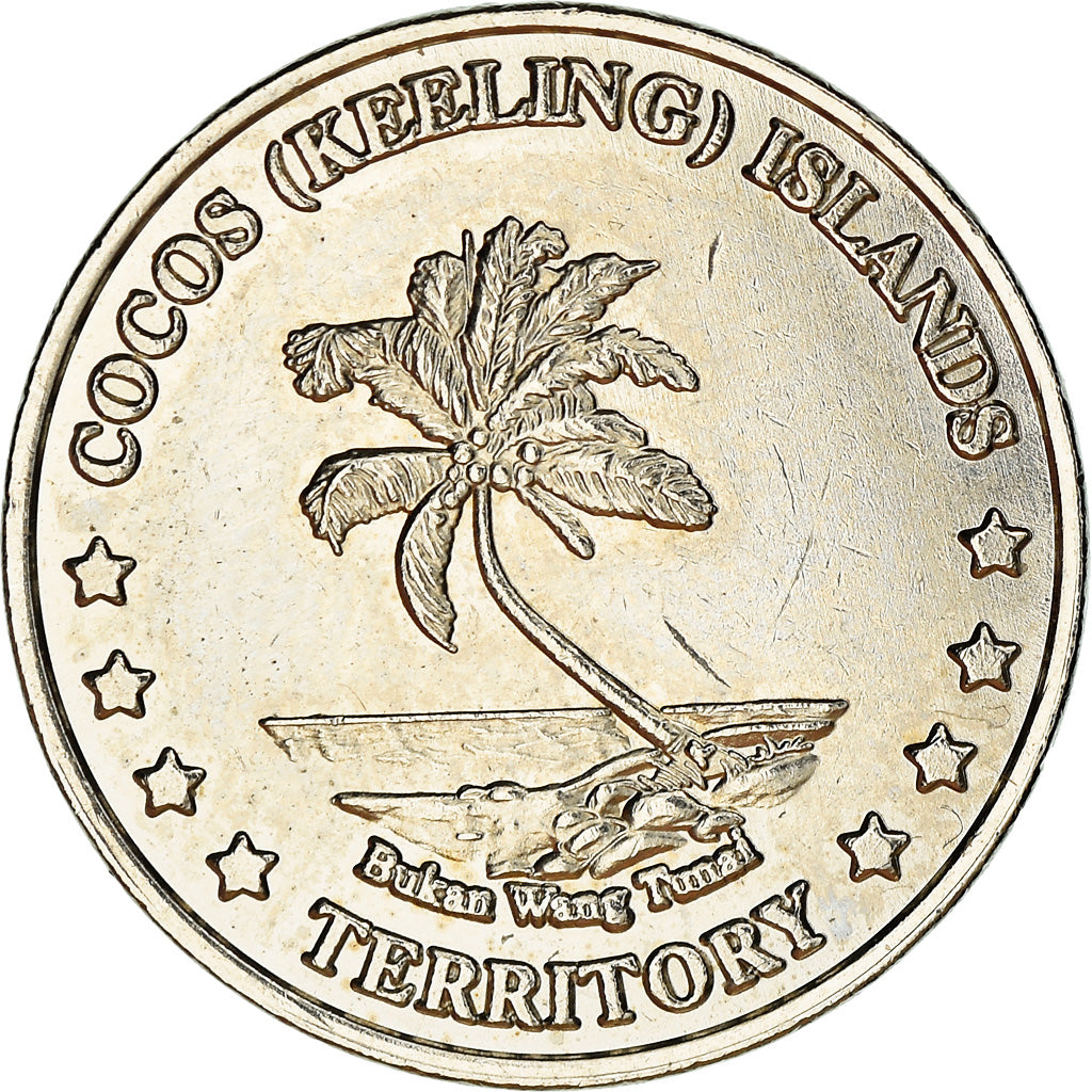Coin, COCOS (KEELING) ISLANDS, 5 Cents, 2004, Roger Williams , MS(63)