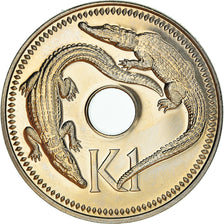 Coin, Papua New Guinea, Kina, 1979, Franklin Mint, Proof, MS(63), Copper-nickel