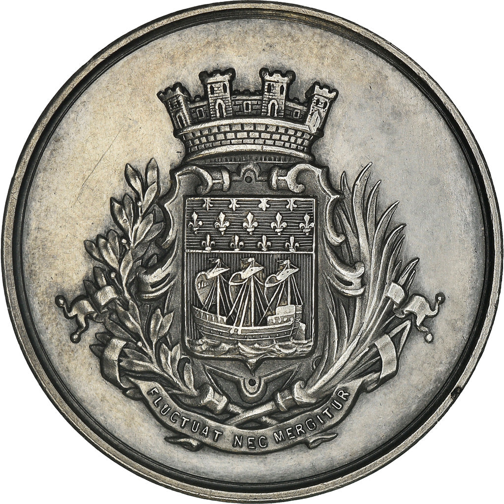 France, Medal, PARIS - Écu couronné, Arts & Culture, 1891, MS(60-62), Silver