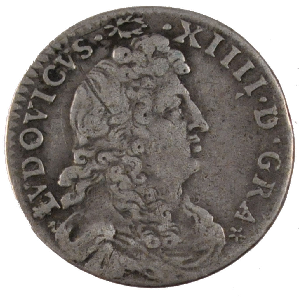 FRANCE, 4 Sols dits « des Traitants », 4 Sols, 1677, Paris, KM #23...