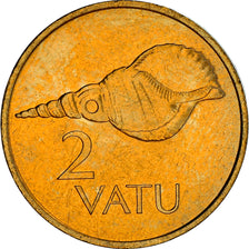 Coin, Vanuatu, 2 Vatu, 1995, British Royal Mint, MS(63), Nickel-brass, KM:4