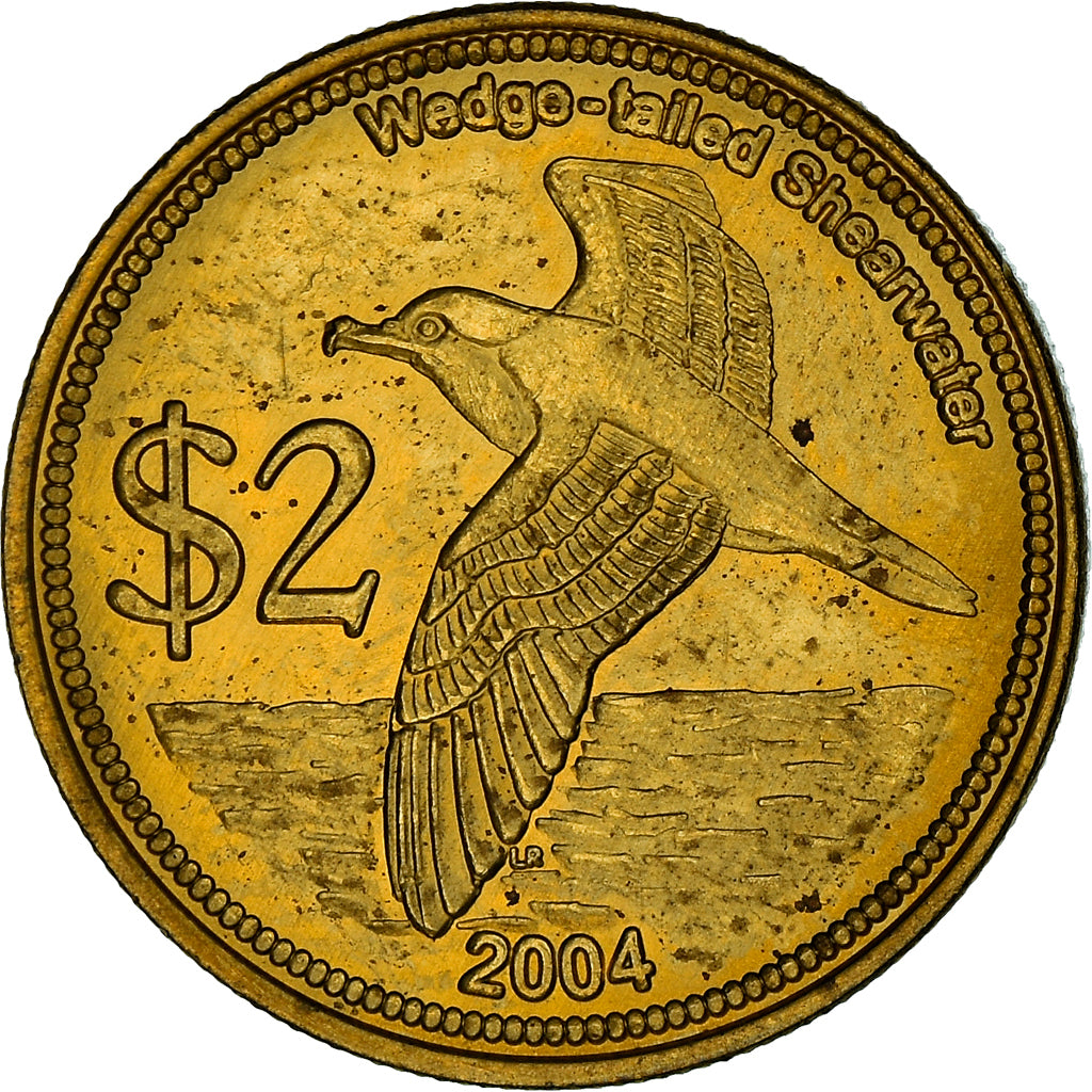 Coin, COCOS (KEELING) ISLANDS, 2 Dollars, 2004, Roger Williams, Massachusetts