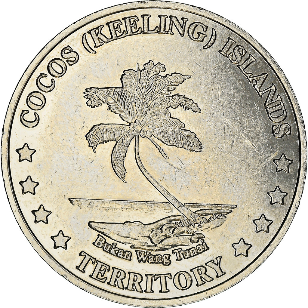 Coin, COCOS (KEELING) ISLANDS, 20 Cents, 2004, Roger Williams, Massachusetts