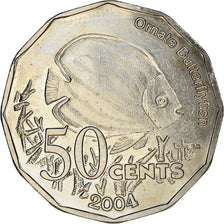 Coin, COCOS (KEELING) ISLANDS, 50 Cents, 2004, Roger Williams, Massachusetts