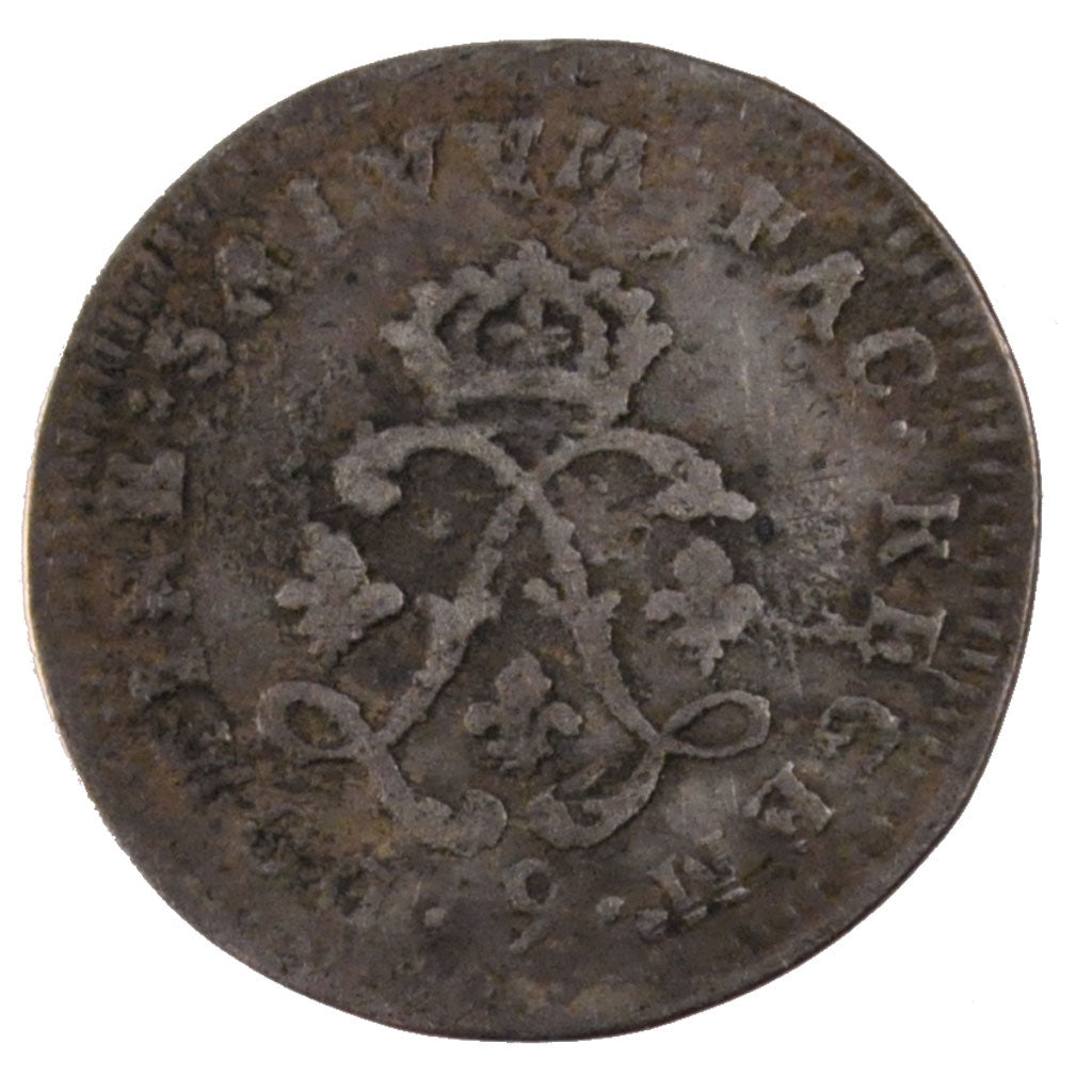 FRANCE, 4 Sols aux 2 L, 4 Sols 2 Deniers, 1693, Rennes, KM #281.20, VF(20-25),..
