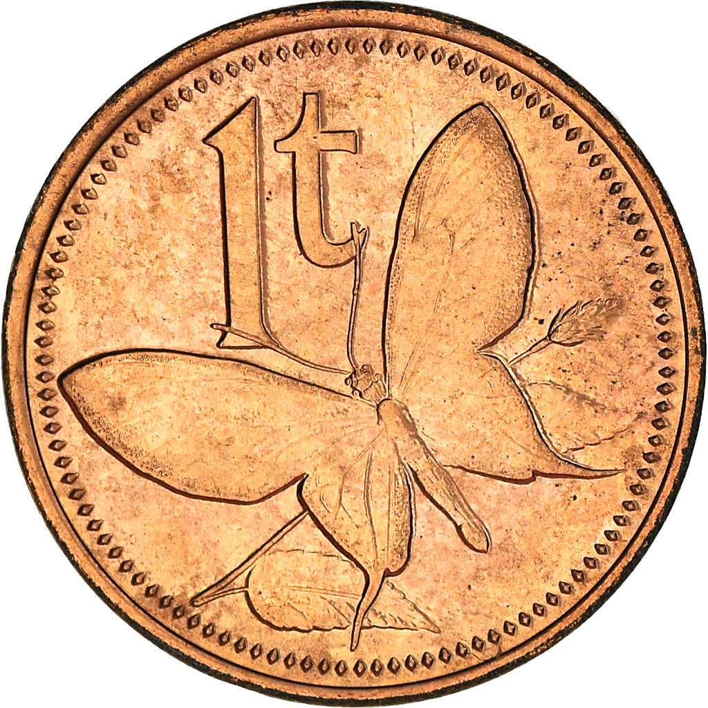 Monnaie, Papua New Guinea, Toea, 1995, Royal Canadian Mint, SPL, Bronze, KM:1