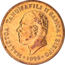 Coin, Samoa, Malietoa Tanumafili II, 2 Sene, 1996, AU(55-58), Bronze, KM:13
