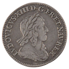 Francia, 1/12 Ecu, 1643, Paris, MB+, Argento, Gadoury:46