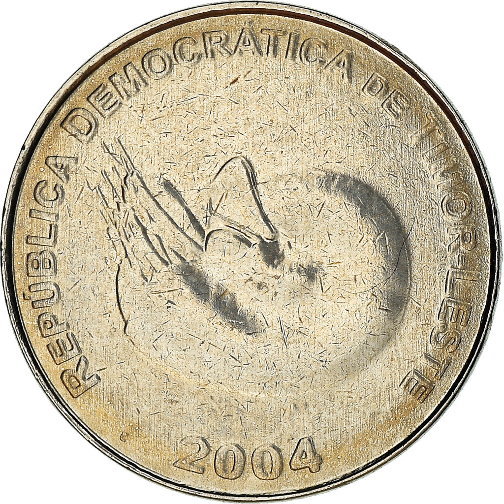 Coin, EAST TIMOR, Centavo, 2004, Lisbon, MS(63), Nickel Clad Steel, KM:1