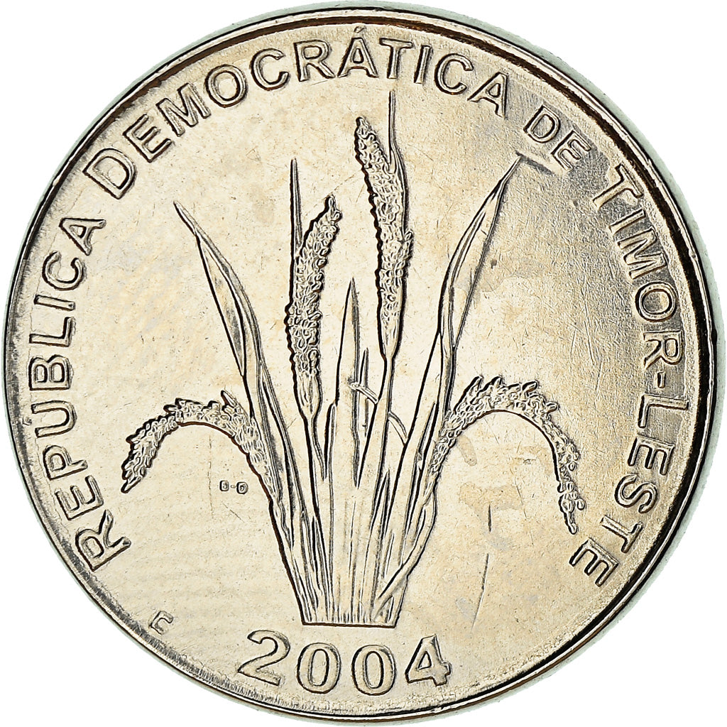 Coin, EAST TIMOR, 5 Centavos, 2004, Lisbon, MS(63), Nickel Clad Steel, KM:2