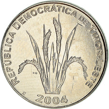 Coin, EAST TIMOR, 5 Centavos, 2004, Lisbon, MS(63), Nickel Clad Steel, KM:2