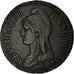 Moneta, Francia, 2 Décimes, AN 4, Paris, Dupré, BB, Bronzo, KM:638.1