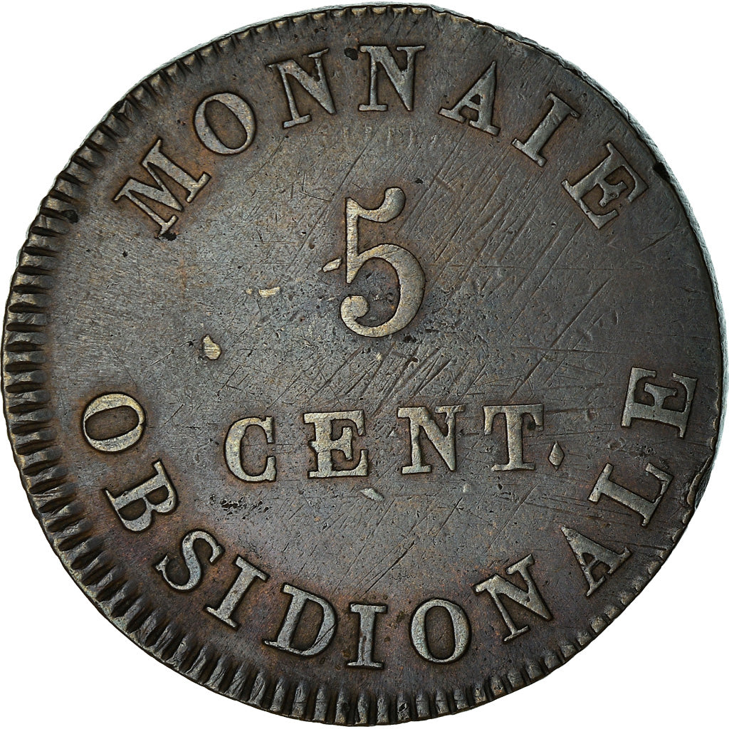 Coin, FRENCH STATES, Napoleon I, 5 Centimes, 1814, Anvers, Siege Coinage