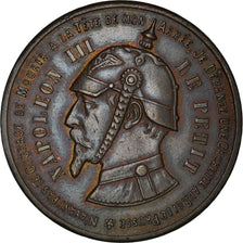 token, France, Napoleon III, Satirical, Module de 10 Centimes, 1871, AU(50-53)