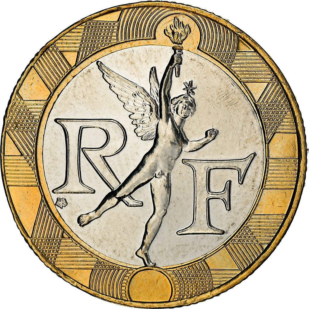 Coin, France, Génie, 10 Francs, 2001, Pessac, BE, MS(65-70), Bi-Metallic