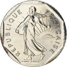 Coin, France, Semeuse, 2 Francs, 2001, Pessac, BU, MS(65-70), Nickel, KM:942.2