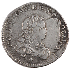 FRANCE, 1/3 Ecu, 1720, VF(20-25), Silver, Gadoury #306, 7.92
