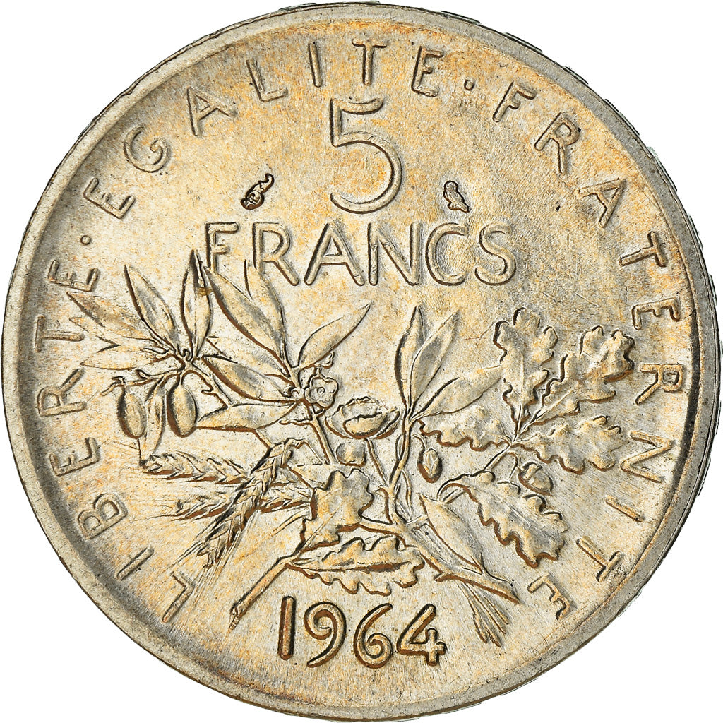 Coin, France, Semeuse, 5 Francs, 1964, Paris, MS(63), Silver, KM:926