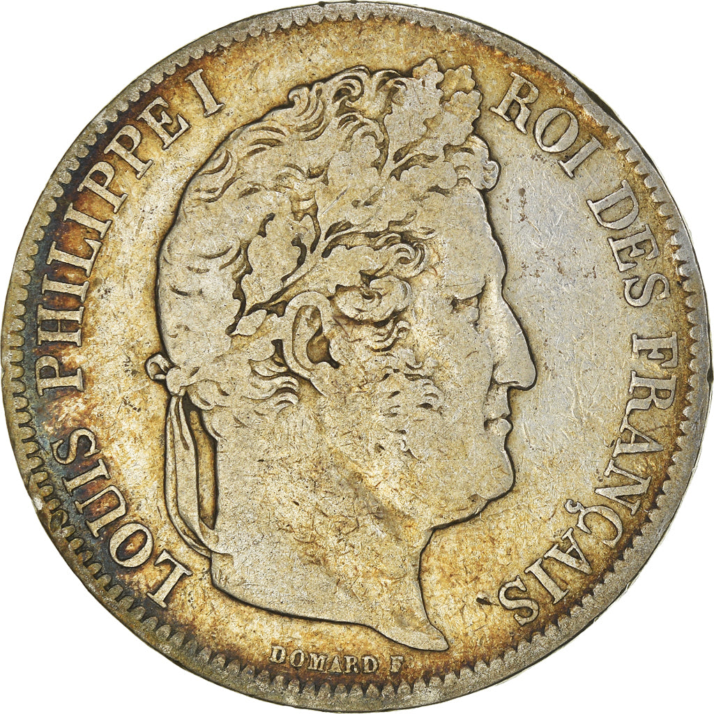 Coin, France, Louis-Philippe, 5 Francs, 1841, Lille, VF(20-25), Silver