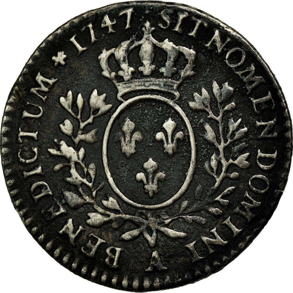 Coin, France, Louis XV, 1/10 Écu au bandeau, 12 Sols, 1/10 ECU, 1747, Paris