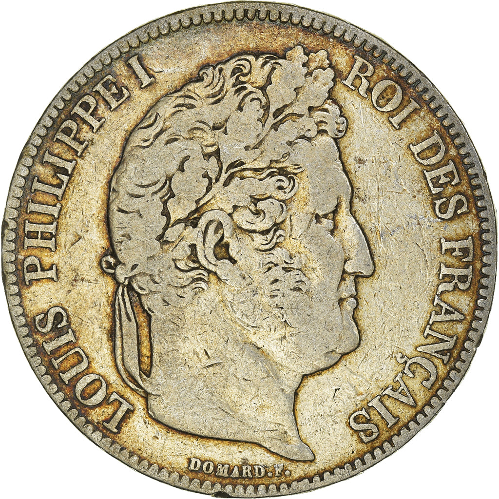 Moneta, Francja, Louis-Philippe, 5 Francs, 1832, Paris, VF(20-25), Srebro