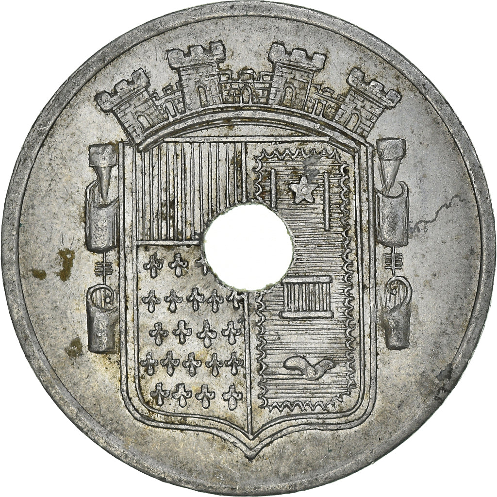 Monnaie, France, Bureau de Bienfaisance, Roubaix, Charbon, TB+, Aluminium