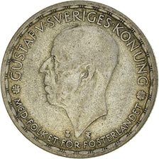 Coin, Sweden, Gustaf V, 1 Krona, 1949, VF(30-35), Silver, KM:814