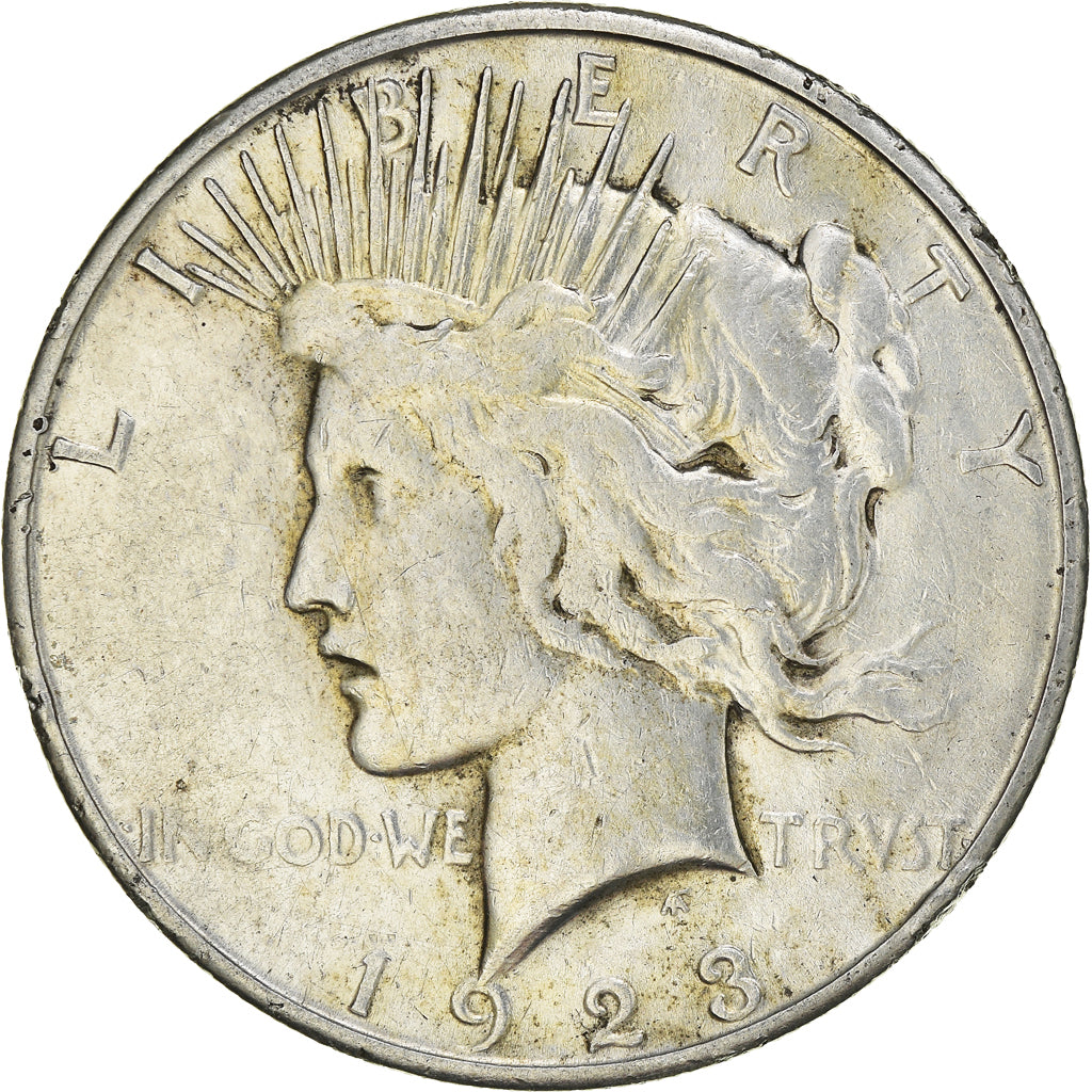 Coin, United States, Peace, Dollar, 1923, San Francisco, EF(40-45), Silver
