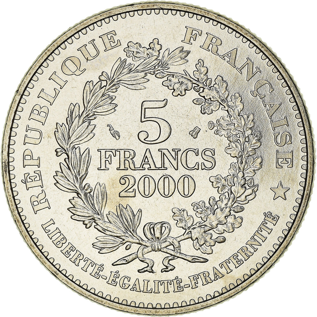 Monnaie, France, Marianne, 5 Francs, 2000, Paris, FDC, Copper-Nickel Plated