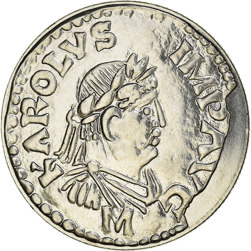 Monnaie, France, Charlemagne, 5 Francs, 2000, Paris, FDC, Nickel Clad