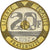 Coin, France, Mont Saint Michel, 20 Francs, 1992, Pessac, AU(55-58)