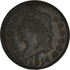 Coin, United States, Capped Bust - Classic Head, Cent, 1814, Philadelphia