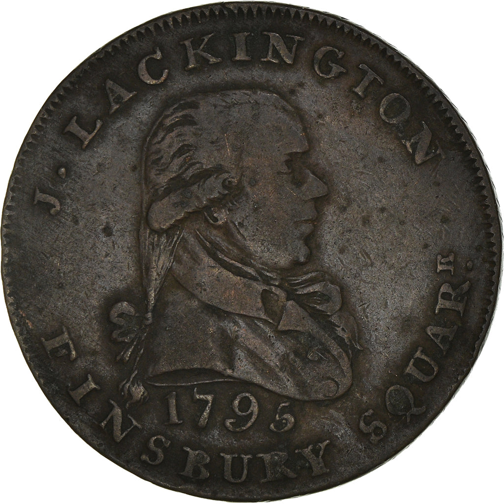United Kingdom, Halfpenny Token, Conder tokens, J. Lackington, 1795, VF(30-35)
