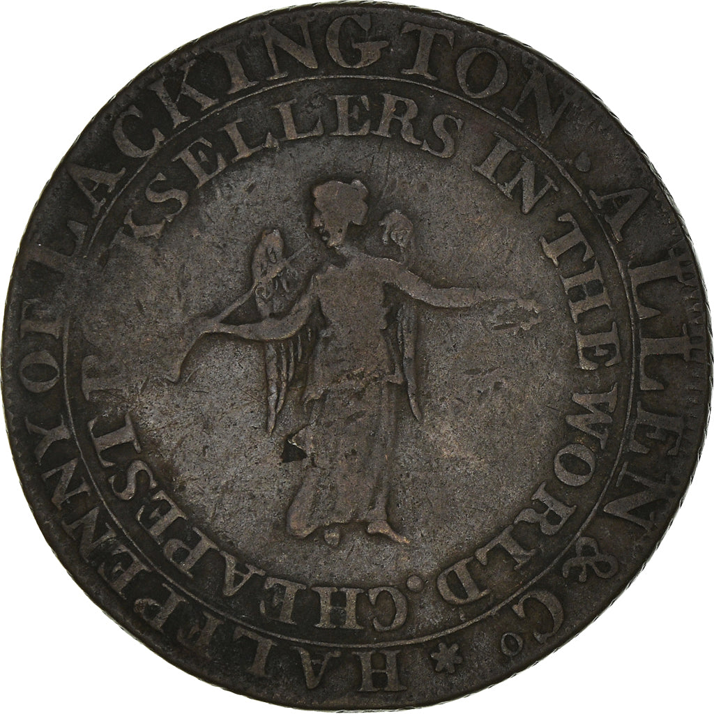 United Kingdom, Halfpenny Token, Conder tokens, J. Lackington, 1795, VF(30-35)