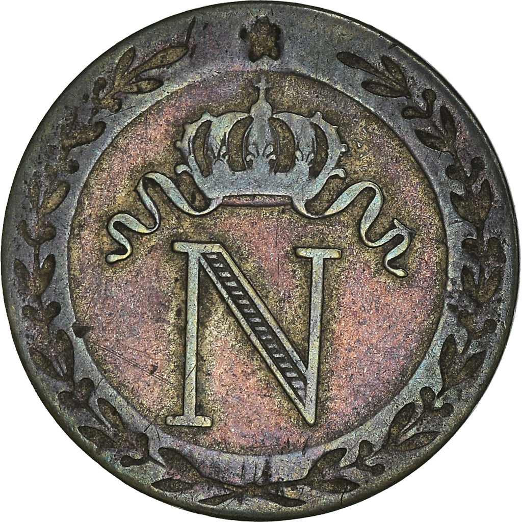 Coin, France, Napoleon I, 10 Centimes, 1808, Paris, EF(40-45), Billon, KM:676.1