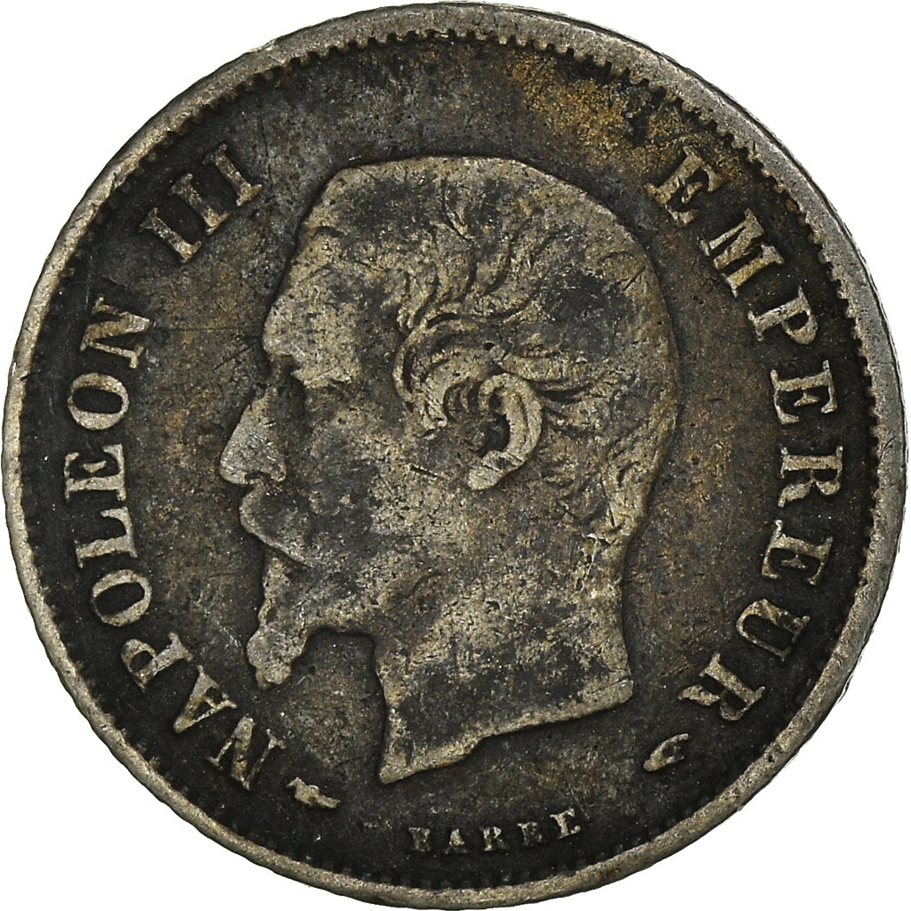Coin, France, Napoleon III, 20 Centimes, 1854, Paris, VF(20-25), Silver